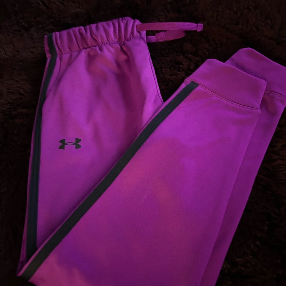 Under Armour Kids' Purple Track Pants